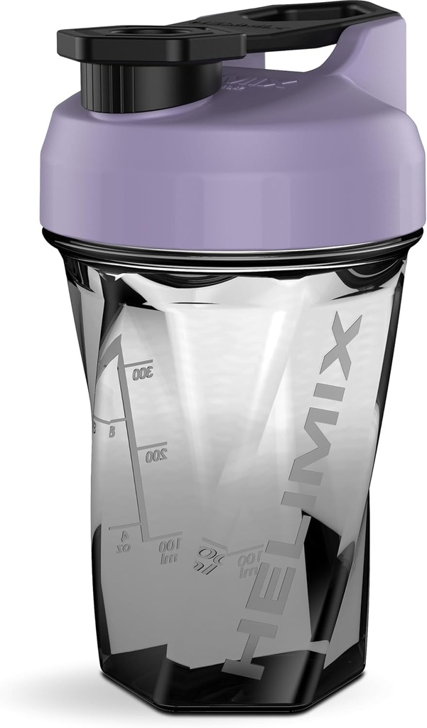 HELIMIX 1.5 Vortex Blender Shaker Bottle Holds Upto 20oz | Blending Ball or Whisk | USA Made | 휴대용 사전 운동 호리한 단백질 음료 쉐이커 컵 | Mixes 칵테일 스무디 쉐이크 | Top Rack Safe