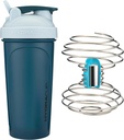 HydraCup Power Shaker w/Weighted Whisk, 28oz - Faster Mixing, Less Shaking Required, Clump-Free Protein Shakes, Shaker Cup (Polypropylene, Blue)