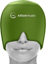 Migraine Relief Cap Ice Headache e Migraine Hat | Headache Relief con Hot/Cold Gel Head Ice Pack con Face and Eye Headache Mask Compress - Green
