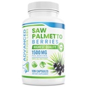 Saw Palmetto Berries & Extract - 1500 mg Saw Palmetto Supplement for Men & Women - DHT Blocker for Hair Growth, Prostate Support & Urinary Health - 120 Vegan Capsules