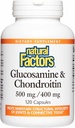 Natural Factors, Glucosamine & Chondroitin, Dövlət Dəstəklər və Bağlayıcı Doku, 120 Capsules