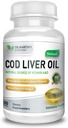 COD Liver Oil | 300 Softgels | Omega 3 Fatty Acids Natural Source