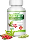 Berberine תוסף 1200mg - צמח טבעי מבוסס עם Berberine HCL, Cinnamon, Bittermelon, התעמלותnema (120 קפסולות)