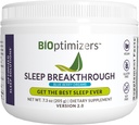 BIOptimizer SleakBreakthrough 2.0 - Suplemen Dukungan Alam 124; Caling Relief Aid Dewasa 124; Non Habit Forming 126; 202,5 g Powder Blue Berry Dreams
