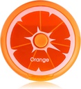 Creative Portable Mini 7 Day Weekly Circular Shape Rotary Cute Fruit Style Pill Storage Case Box (Orange)