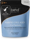 Bend Beauty Marine Collagen + Co-Factors ¦ Unflavored Collagen Powder ← Hidrolyzed Collagen Suplemento viv Fish Collagen Peptides + Silicon + Vitamina C ← Apoyos Healthy Skin, Hair and Nails