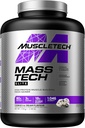 Mass Gainer Protein Powder MuscleTech Mass-Tech Mass Gainer Whey Protein Powder + Muscle Builder Protein Powder Dodatki Piškotki in krema, 7 lbs (Package May Vary)