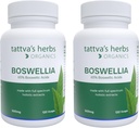 Tattva's Herbs Boswellia Serrata Supplement, Boswellia Extract Capsules, Supplément de soutien mixte, Extrait de CO2, Boswellia Complex Powder, 2-Pack, 240 Compte, 500 mg - 25 ans de service Premium