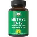 Methyl B12 Vitamin + Whole Food Blend of 25 Vegetables and Fruits for Max Absorption. Vegan Vitamin B12 Methylcobalamin - Methyl B-12 Supplement for Energy, Focus and Relief. 30 Day Supply Capsules