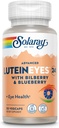SOLARAY Advanced Lutein Eyes 24mg med Bilbær ekstrakt og blåbær ekstrakt, Øye & Macular Helse støtte Supplement Supplerende Zeaxanthin fra Marigold, Vegan, 30 Serveringer, 30 Vegkaps