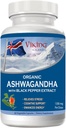 Viking Organik Ashwagandha dengan Black Pepper Extract Islandia. 60 Vegan Capsules