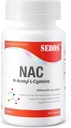 Supplement, N-Aetyl Cysteine (NAC) 600mg, 100 Veg Capsules - Gluten Pulsuz