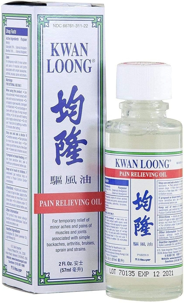 Kwan Loong Minak olio aromatikoa sinesten du (2 fl oz)