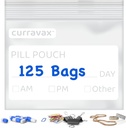 Pill Pouch Taschen für Reise-Pack von 125- BPA Kostenlose 3 x 2,75 Zoll Pillentasche - Pill Pouches für Medizin mit Schreiben auf Label -Clear Ziplock Pillen Baggis für Medizin Organizer