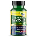 America Medic & Science Advanced Thyroid (60 Capsules) | Thyroid Support for Men and Women | Mood and Energy Booster Supplement | with Natural Ashwagandha, Iodine, Selenium, and Vitamin B12