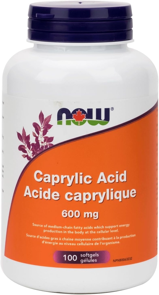 FOODS Acid 600Mg 100 Sg Caprylic, 100 CT