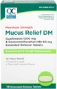 Quality Choice Maximum Strength Mucus Relief DM, Cough Suppressionant and Expectorant, 12 Hour Relief, Guaifenesin 1200 mg and Dextromethorphan HBr 60 mg Extended Release Tablets, 14 count