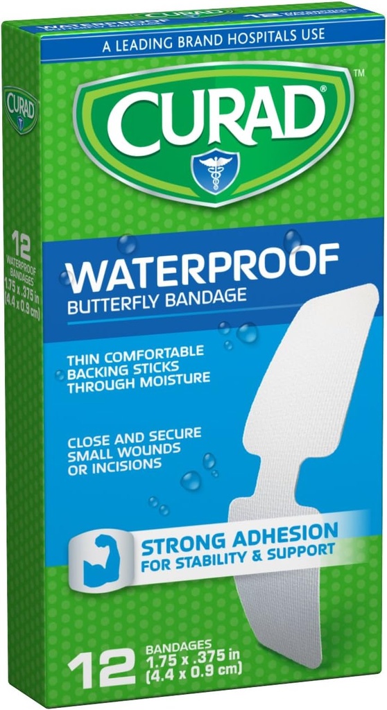 Butterfly Adhesive Bandages, 1.75" x .375