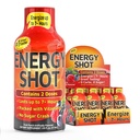 Fruit Punch Extra Strength Energy Shot 12 pk – 260mg Natural Caffeine B12 B6 – Energy & Focus Support – 2 Serve Sugar Free Zero Calorie Green Tea B-Vitamins Electrolytes Vegan – 1.93 fl oz