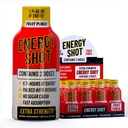 Fruit Punch Extra Strength Energy Shot 12 pk – 260mg Natural Caffeine B12 B6 – Energy & Focus Support – 2 Servings Sugar Free Zero Calorie Green Tea B-Vitamins Electrolytes Vegan – 1.93 fl oz
