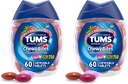 TUMS Chewy Bites Antacid tabletter för Chewable Heartburn Relief och Acid Indigestion Relief, Assorted Berries - 60 Count (Pack of 2)