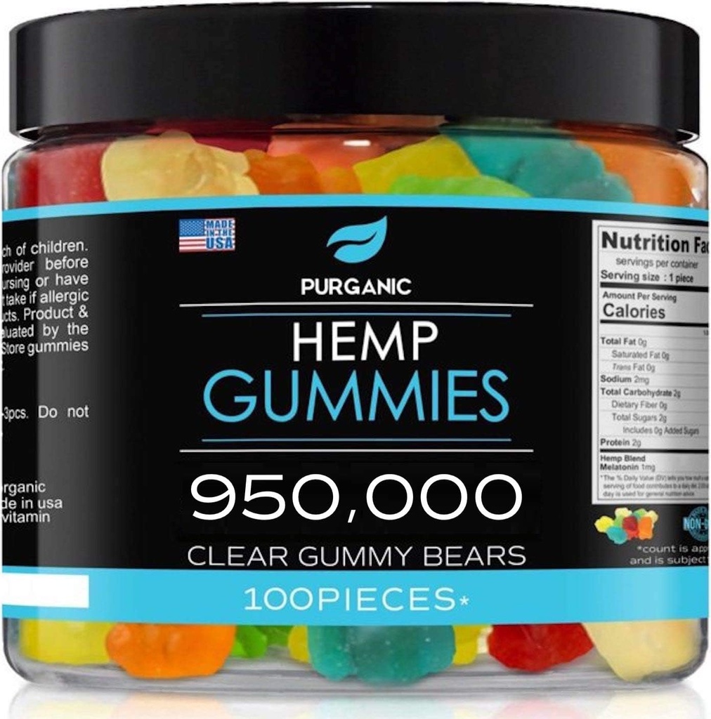 헴 Gummies - 지원 수면, 평화 및 휴식 - 고강도 및 지원 모든 자연 맛 과일 맛 - 미국에서 만든 - 100ct