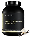 Kaged Whey Protein Isolate Powder | Vanilla | 100% Pure Low Lactose Whey | Post Workout Recovery Drink | Supports Muscle-Building | 25g per Serving | 44 Servings