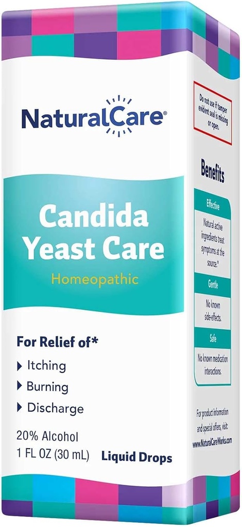 NaturalCare Candida Yest Care, Homeopathic Liquid Drops, 1 fl. oz