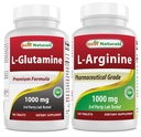 Best Naturals L-Glutamine 1000mg & L-Arginine 1000 mg