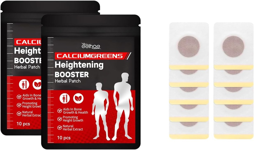 NeYLim Herbal Calcium Support Patch, Heightening Booster Herbal Patch, Height Growth Patch, Herbal Height Rising Foot Patch, para apoiar a saúde ósea e mellorar a altura (2pack)