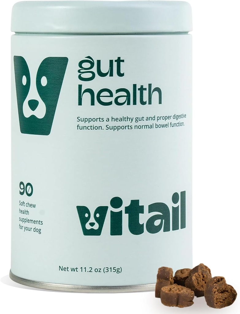 Txakurrentzako Chew probiotikoak - Entzima digestiboak, Omega 3 eta Bee Propolis - Digestioa, Bowel Health & Immunity - 90 Chews