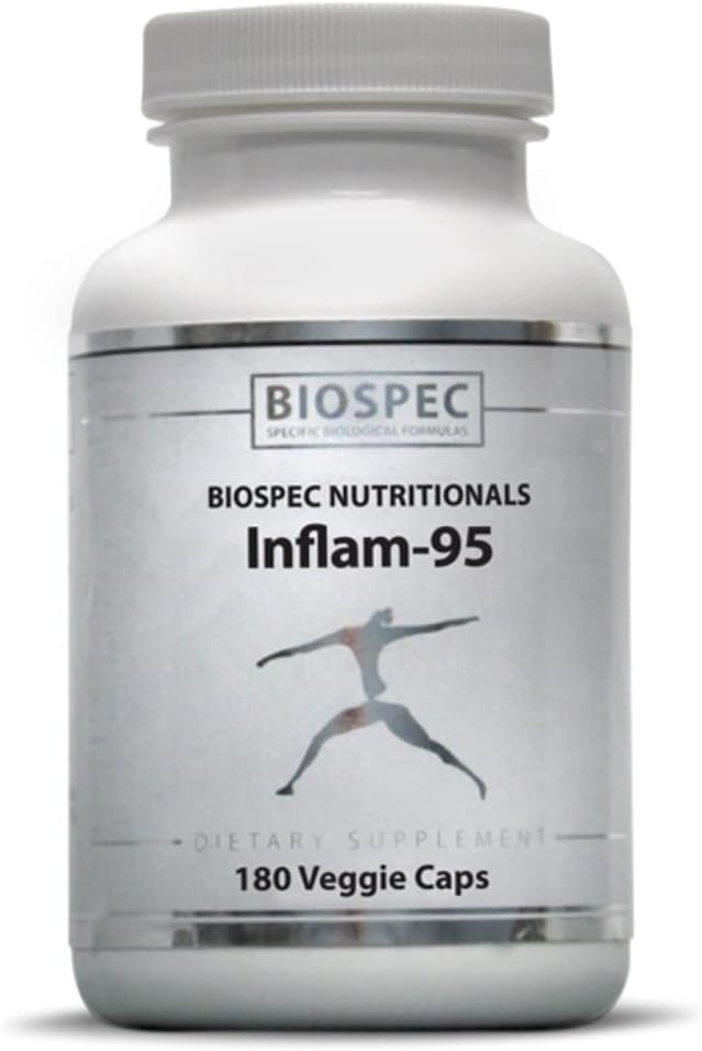 Inflam-95 - Ginger Root Extract 2.000 mg, Curcumin Root Extract, Boswellia Serrata Extract, Nettle Leaf Extract, Bioperine - Støtte Sunn Inflammatory Response*