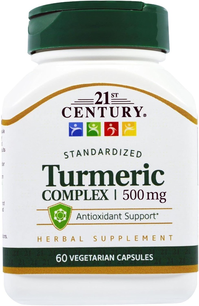 Complex Turmeric din secolul XXI 500 mg - 60 capsule vegetariene, ambalaj cu 2 capsule