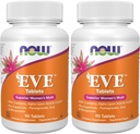 NOW Supplementen, EveTM Vrouwen Multivitamine met Cranberry, Alpha Lipoic Acid en CoQ10, Plus Superfruit - Granaatappel, Acai & Mangosteen, 90 tabletten (pakket van 2)