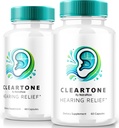 NutraRize (2 Pack) ClearTone Шум в ушите, Clear Tone Хапчета за изслушване, ClearTone Хапчета Допълнение за цялостното здраве на ушите, Официален Auditory Support капсули, ClearTones Преглед (120 капсули)