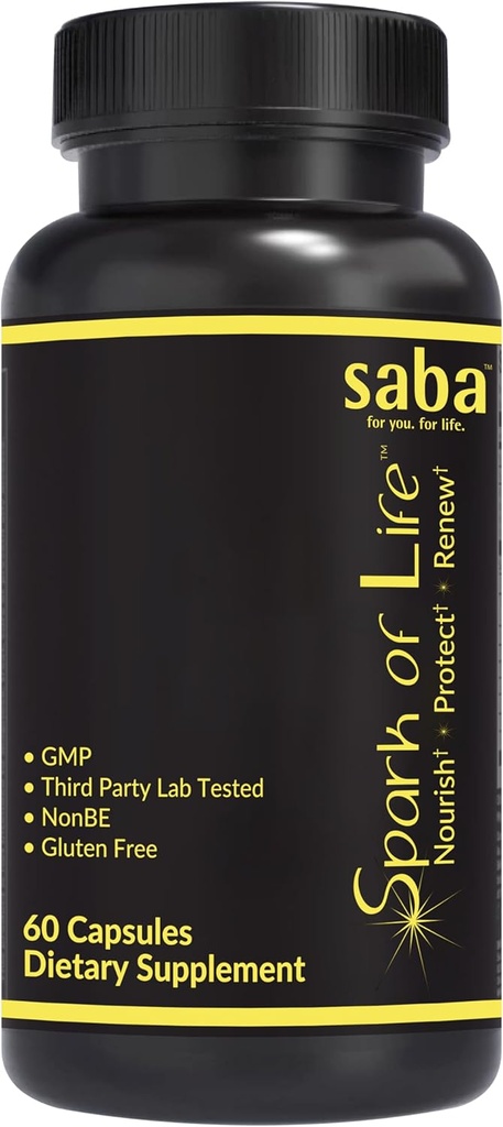 Saba Spark of Life - Integratore Multivitamina e Minerale Comprehensive -Nourish, Proteggi e Rinnova - 60 Capsule
