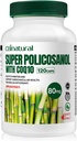 Super Sugarcane Policosanol 80 mg com CoQ10 30 mg, 120 Cápsulas Vegetais, Suporte de Coração & Colesterol, Fornecimento de 4 meses, Não-GMO, Sem glúten