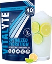 Vitalyte Electrolyte Powder Drinder Mix, Isotonic Electrolite Hydration Mix, Gluten Free Post Workout Mix, Paket 1, 35 oz., Cool Citrus Flavor