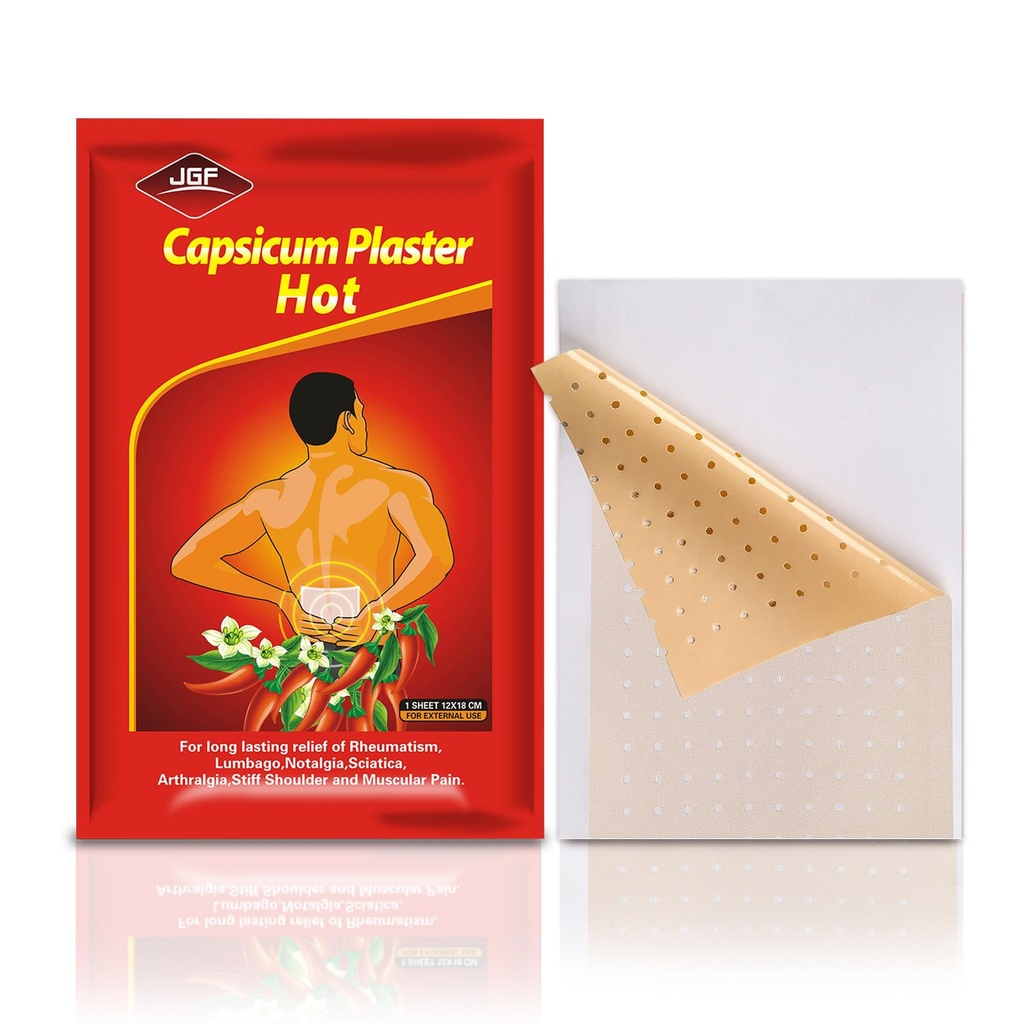 Capsaicin Patches, 20 Pack 4.72"x7.08" Hot Capsicum Patches