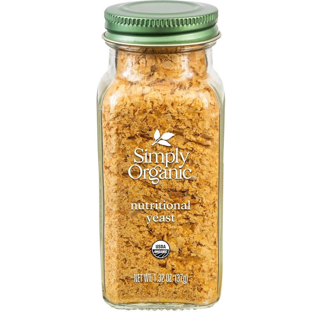 Simply Organic Yeast, Nutritional, Organic, 1.32 Ounce
