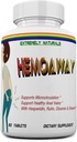 HEMOAWAY Prírodné vitamíny hemoroidov. Piles & Anal Fissure Relief. 60 tabliet