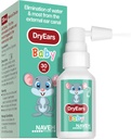 NAVEH PHARMA® Dry Ears Baby | Swimmers Ear Drops Spray | Ear Drying Drops for Little Swimmers | Kendu Ura belarrietan harrapatuta segundotan | Saihestu galerak (1 Fl Oz)
