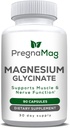 Magnesio Glycinate - PregnaMag - 275mg - Muscolo di Bisglicinato di Magnesio non nutrito, Cuore, Nerve, Gut, Supporto Bone, Alta assorbimento, Diglicinato, Gravidanza, Calma, Rilassamento muscolare e Recupero