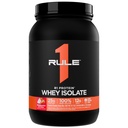 Rule 1 Proteins R1 Protein Whey Isolate - with 25g Protein & 6g BCAA Exclusively from Isolated & Hydrolyzed Sources for Workout Recovery (2 Pounds, Strawberries & Crème)