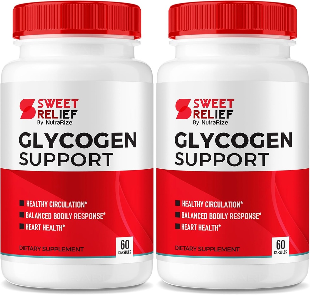 NutraRize (balení po 2) Sweet Relief Glycogen Support - Joint Support & Blood Vessel Cleaner, Detox Support, Glycogen Capsules Glyco Optimizer Cleanse Resore (120 Kapsle)