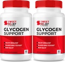 NutraRize (Pack of 2) Солодкий Relief Glycogen Support - Joint Support & Blood Vessel Cleaner, Detox Support, Glycogen Capsules Glyco Optimizer Cleanse Restore (120 капсули)