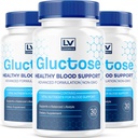 (3 Pack) Gluktoos Advanced Blood Support, Gluctose, Gluctose - Advanced Blood Support Supplement, Gluctose Supplement Support Capsules - Kõik looduslikud valemid, 90 kapslit 3 kuud