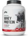 Levels Grass Fed syrovátkový protein prášek, bez umělých látek, 24G proteinu, Strawberry, 5LB