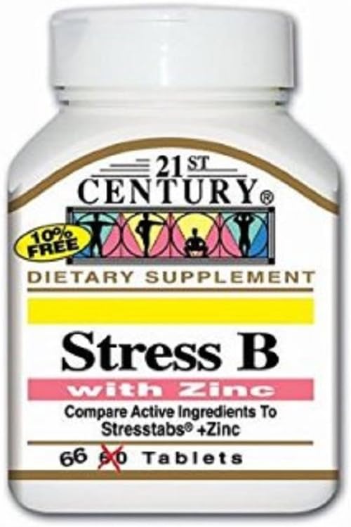 21st Century Stress B W / Zinc 66 Count (4 пакет)