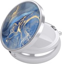 Nipichsha Pill Box, Purse & Pocket üçün Kiçik Pill Case, Cute Travel Medicine Organizer, Vitaminlər, Cəmiyyət, Balıq Yağları və Ekstr, Dark Blue Marble